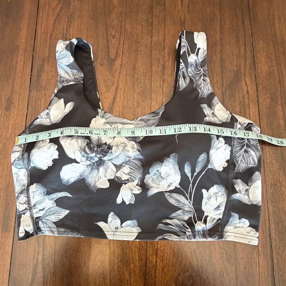 Skechers Gosculpt Magnolia Dreams Padded Sports Bra Black Floral, Size XL - Picture 9 of 9